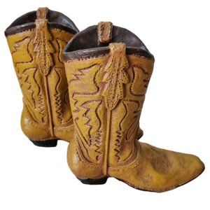 Mini cowboy boots decorative figures
